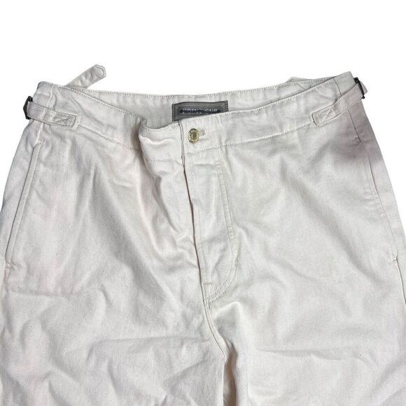 J Crew Jeans Womens 29 Cream Point Sur Side Tab Trouser Ecru Wash BY093 Wide Leg - Picture 3 of 16